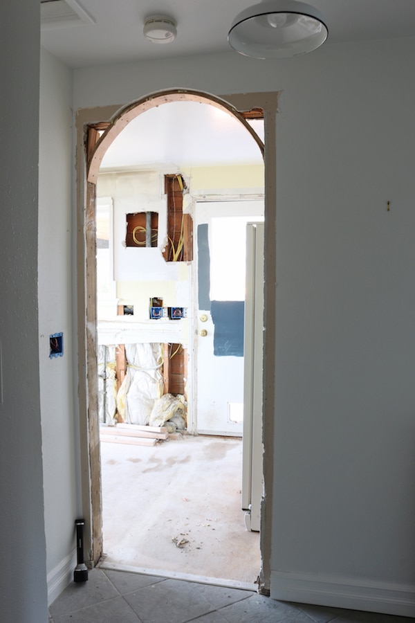 Changing A Square Door to an Arch: Before & Afters - The Inspired Room