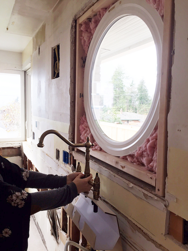 Kitchen Remodel Update: The Round Window Installed