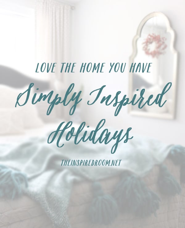 Simply Inspired Holidays: First Things First