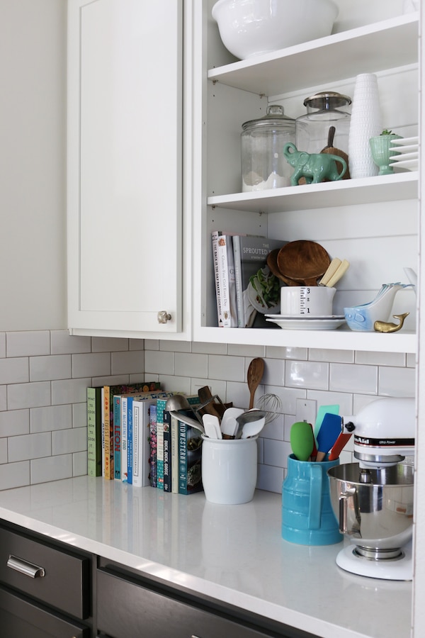 DIY open shelving: Converting kitchen cabinets to shelves