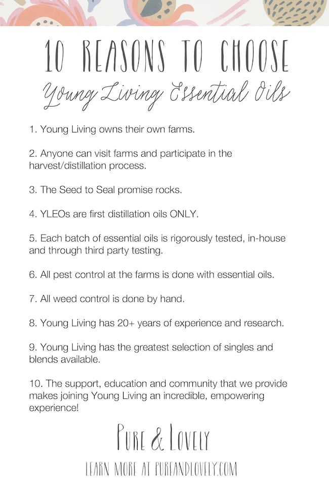 10 Reasons to Choose Young Living Essential Oils
