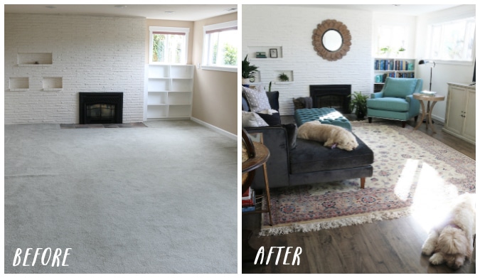 Transforming a 1950s Brick Ranch to a Charming Coastal Cottage - Before & Afters