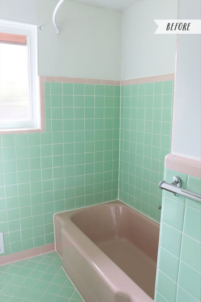 Vintage Bathrooms (My Mint & Pink Bathroom)