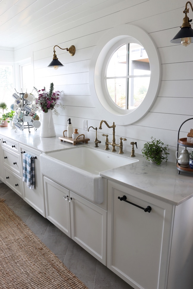 Linda's Remodeled Kitchen  Narrow cabinet kitchen, Small remodel, Narrow  pantry