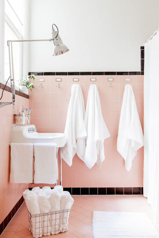 Vintage Bathrooms My Mint Pink Bathroom The Inspired Room