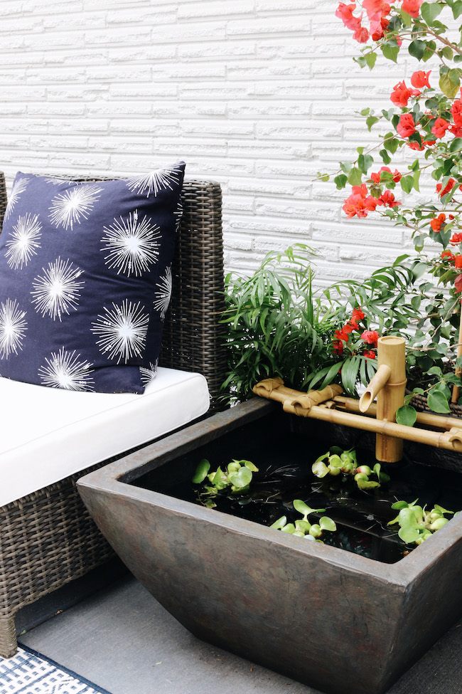 Our Side Patio Makeover (+ Patio Pond giveaway!)