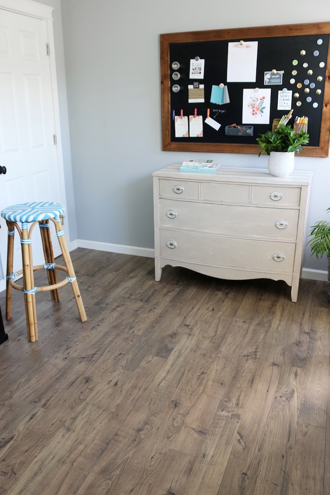 Our Home Office Progress (after the new flooring!)