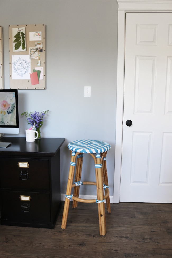 Our Home Office Progress (after the new flooring!)