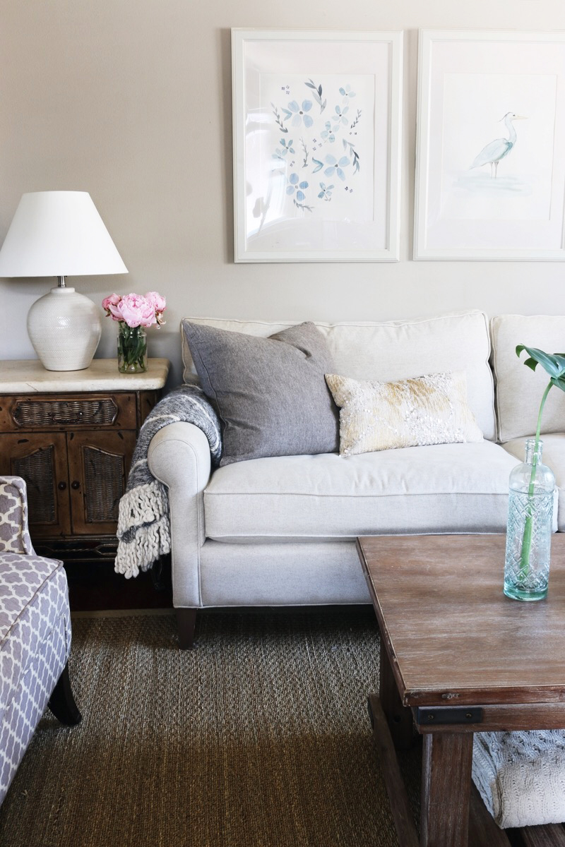 Townhouse Update: New Sofa + Living Room Decorating - The Inspired Room