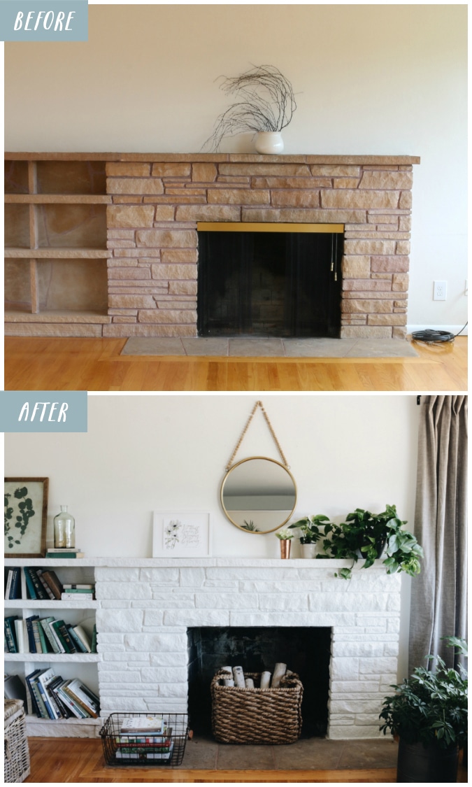 Stone Fireplace Paint Kit  Renovate Stone Fireplaces Quick and Easy