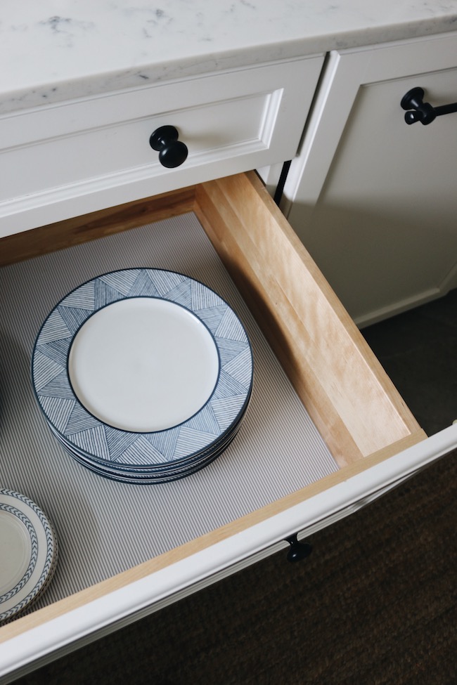 Making Things Pretty: Drawer & Shelf Liners - The Inspired Room