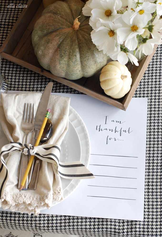 Free Thanksgiving Printables