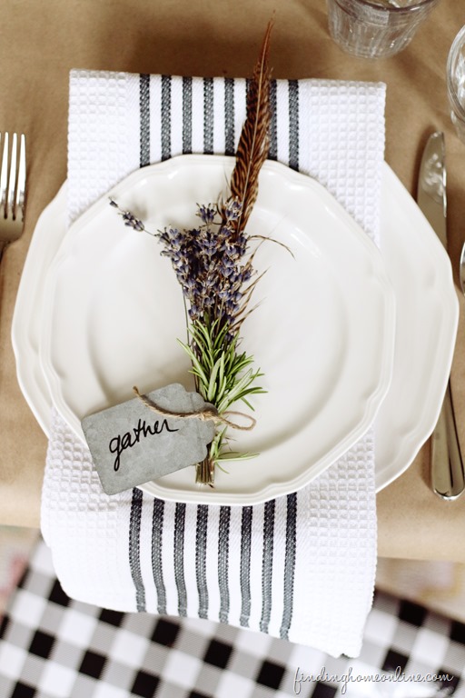 Simple & Natural Table Setting Ideas