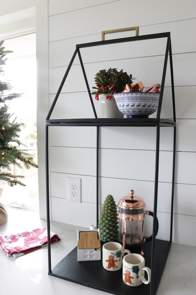 Simple Christmas Display Shelf in My Kitchen!