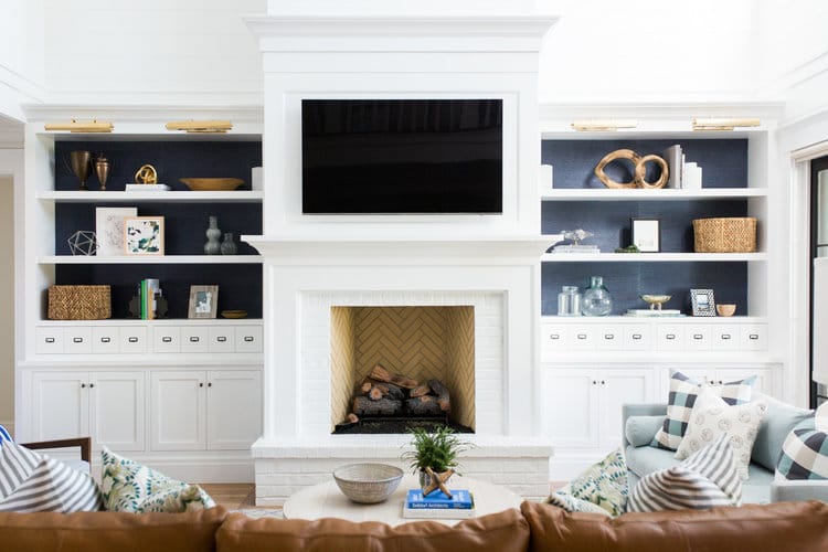 Decorating with a Television In the Living Room - The Inspired Room