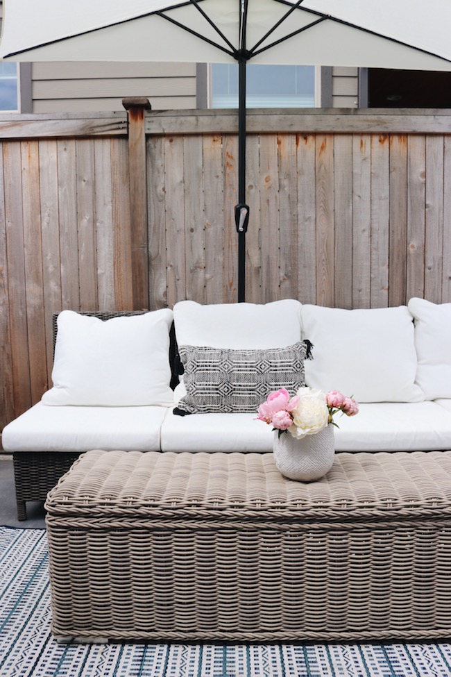 Getting our side patio ready for summer