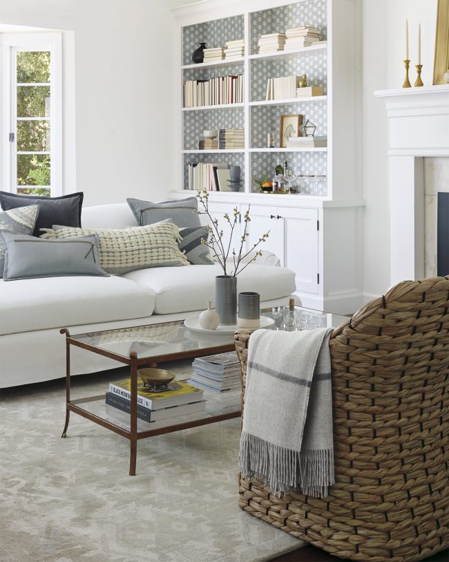 White (+ Neutral) Couch in a Room Inspiration - The Inspired Room