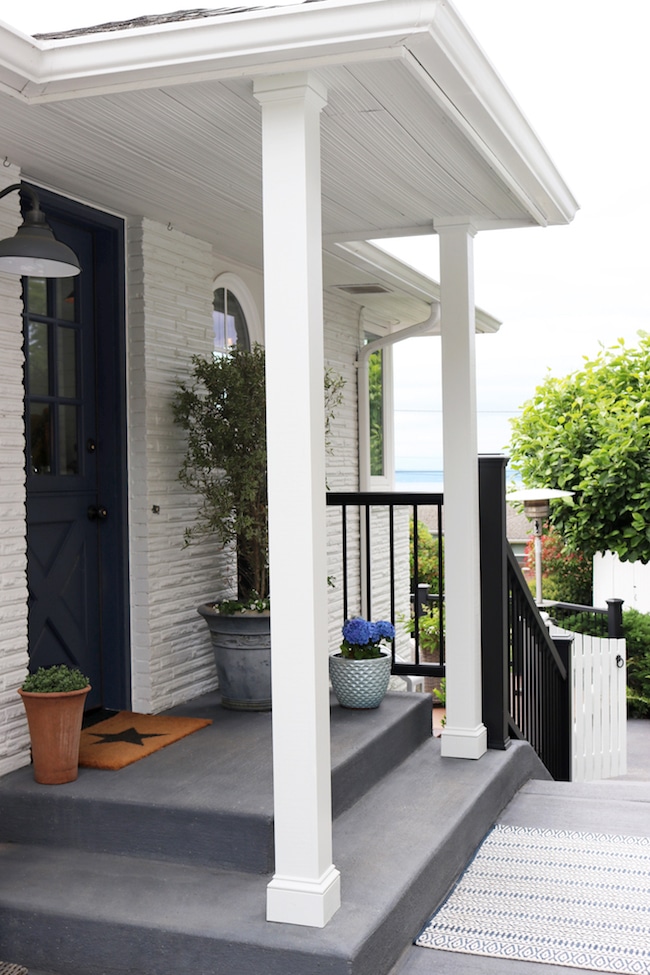 concrete front porch steps ideas