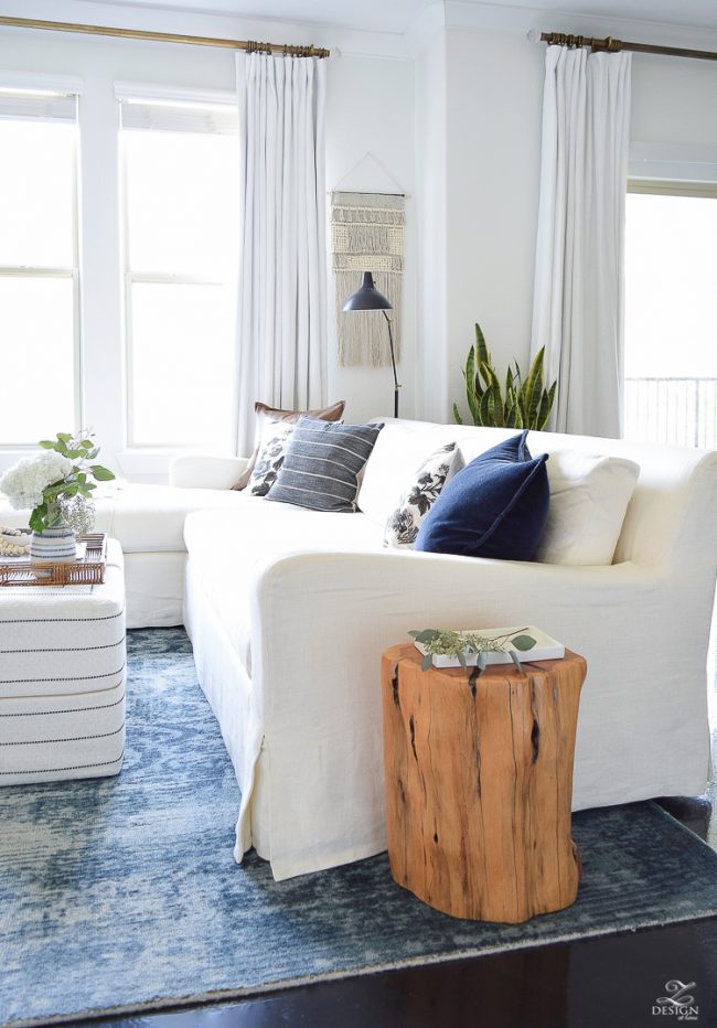 White (+ Neutral) Couch in a Room Inspiration - The Inspired Room