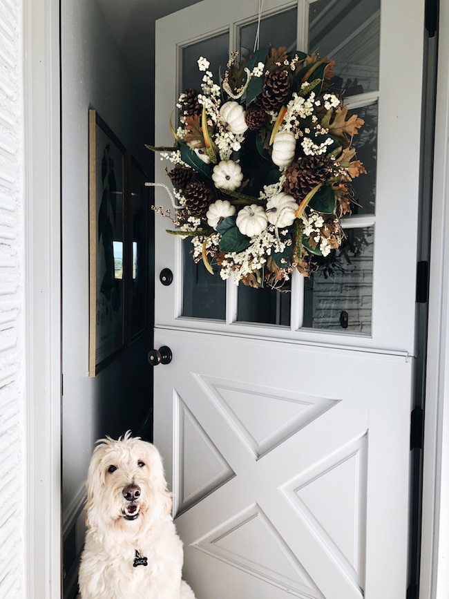 My Fall Wreath How To Hang A Wreath On The Door The