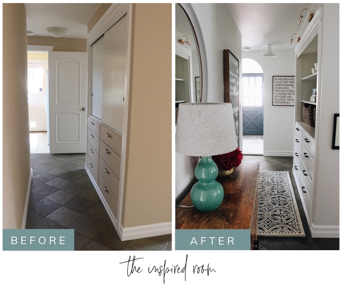 Changing A Square Door to an Arch: Before & Afters