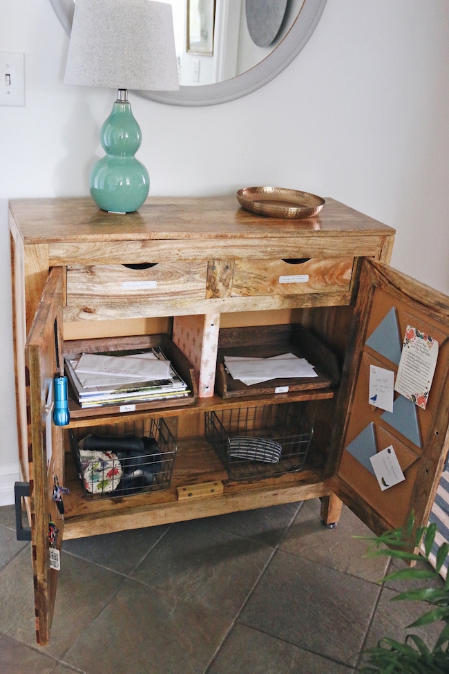 DIY: A Free Standing Cabinet Command Center