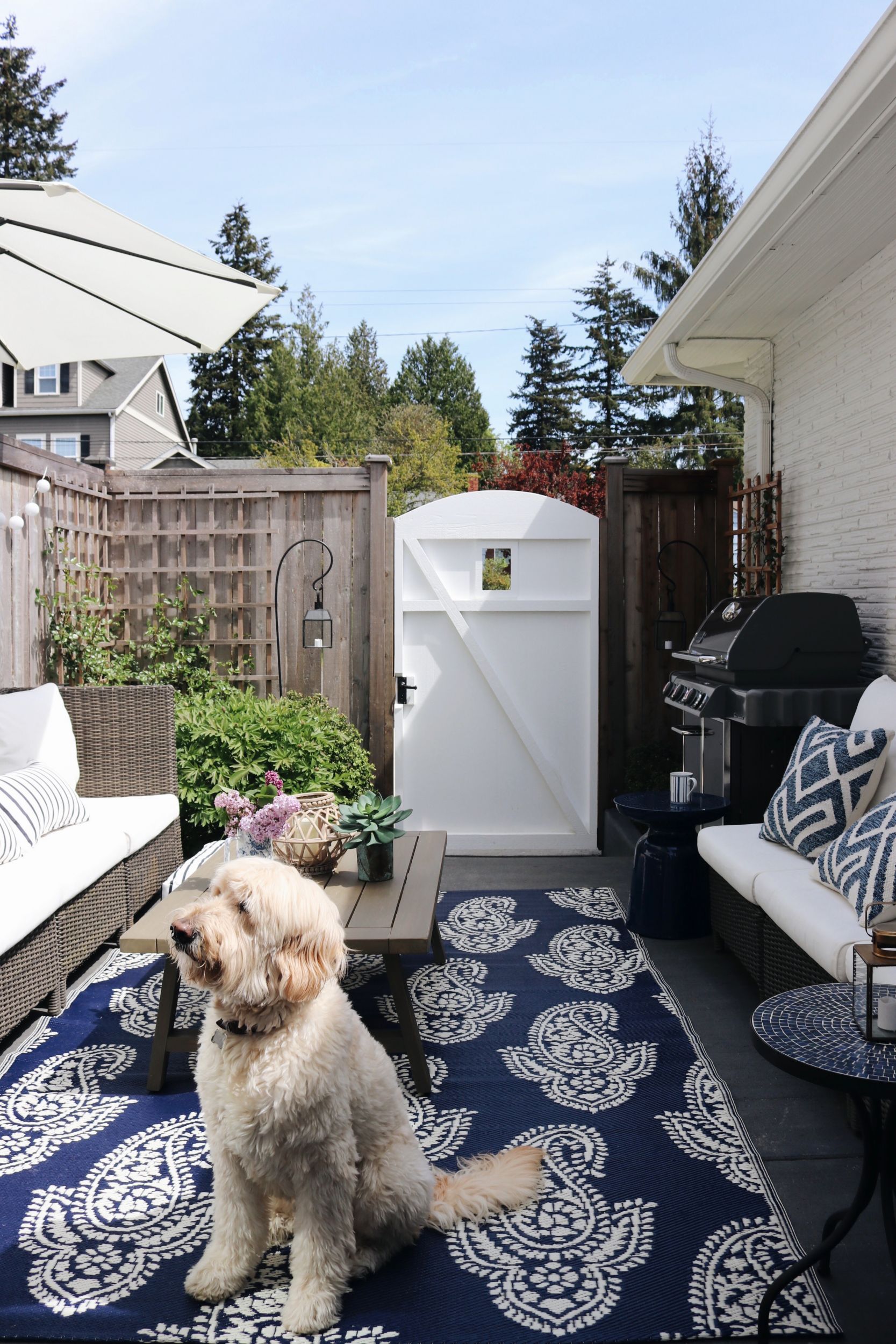 Spring in our Outdoor Oasis (A Side Patio Refresh!)