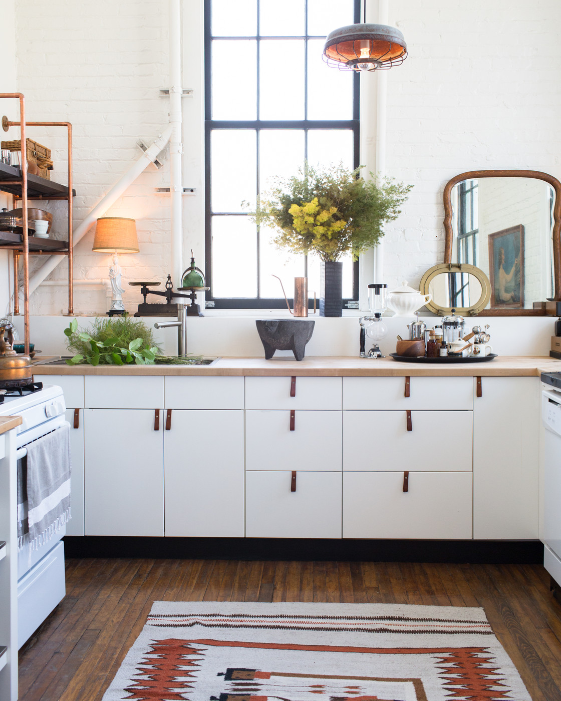 Lamps on Kitchen Counters - The Inspired Room