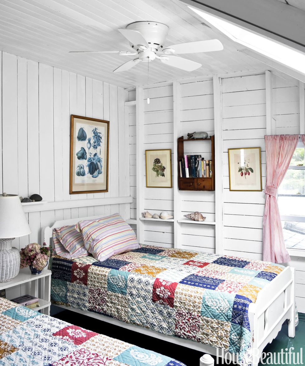 Twin Style Beach Cottage Bedrooms Ideas