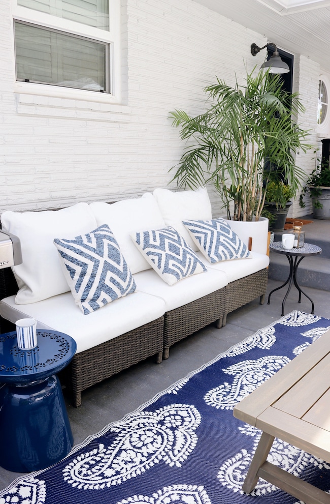 Outdoor Cushion and Rug Care + Patio FAQ - The Inspired Room