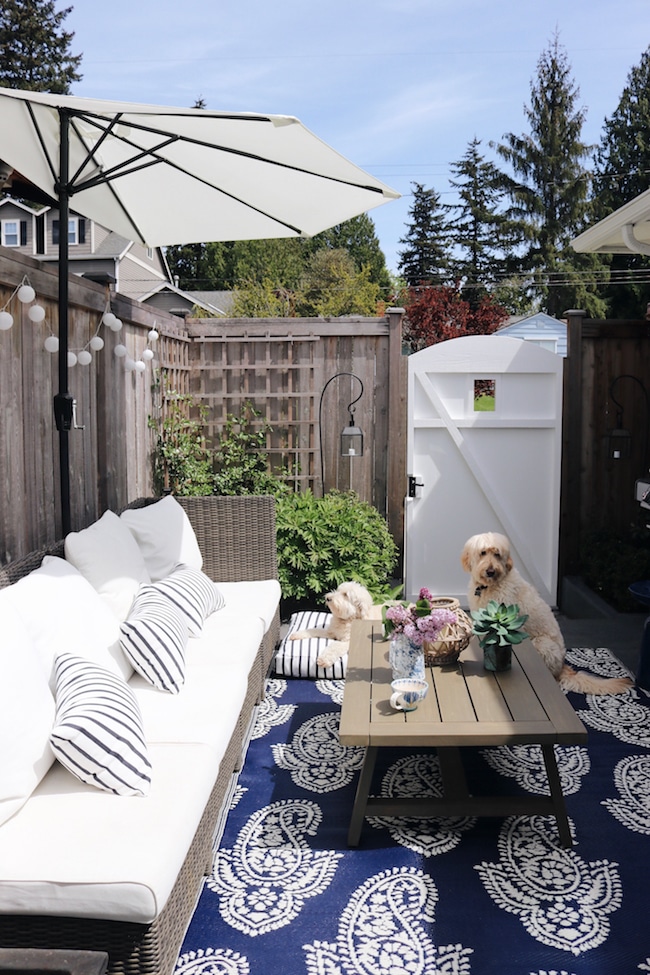 Spring in our Outdoor Oasis (A Side Patio Refresh!)