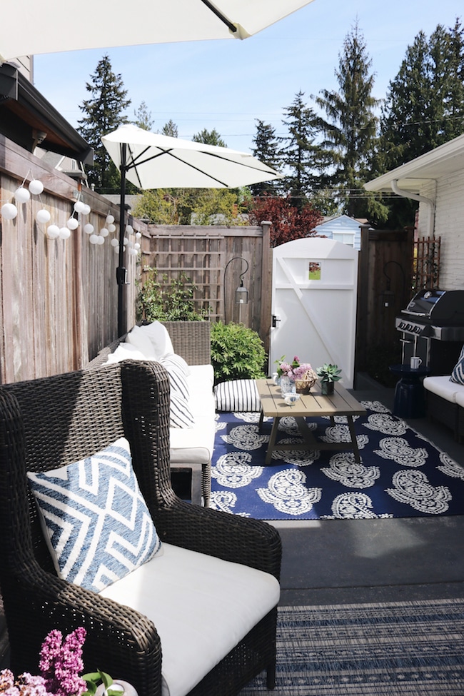 Spring in our Outdoor Oasis (A Side Patio Refresh!)