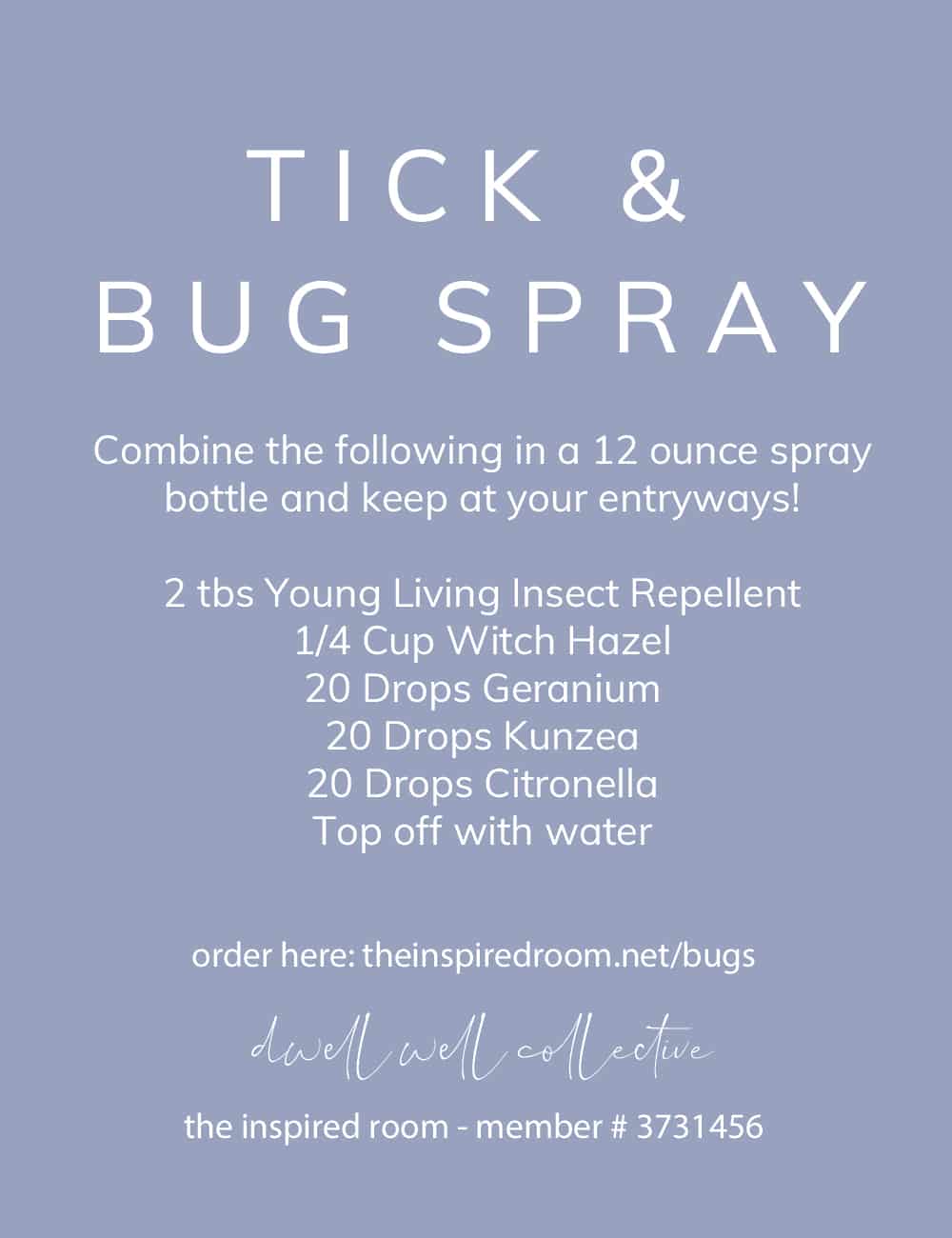 Natural Insect Repellent and DIY Bug Off Spray