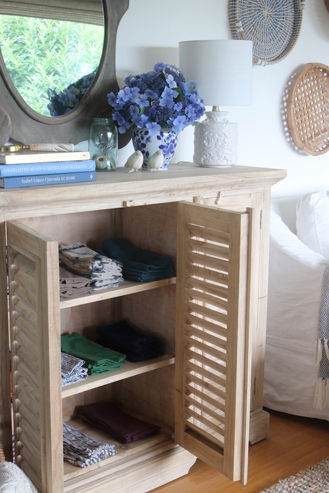 Small Accent Storage Cabinets, Consoles, Sideboards (Sources + Organizing Inspiration)