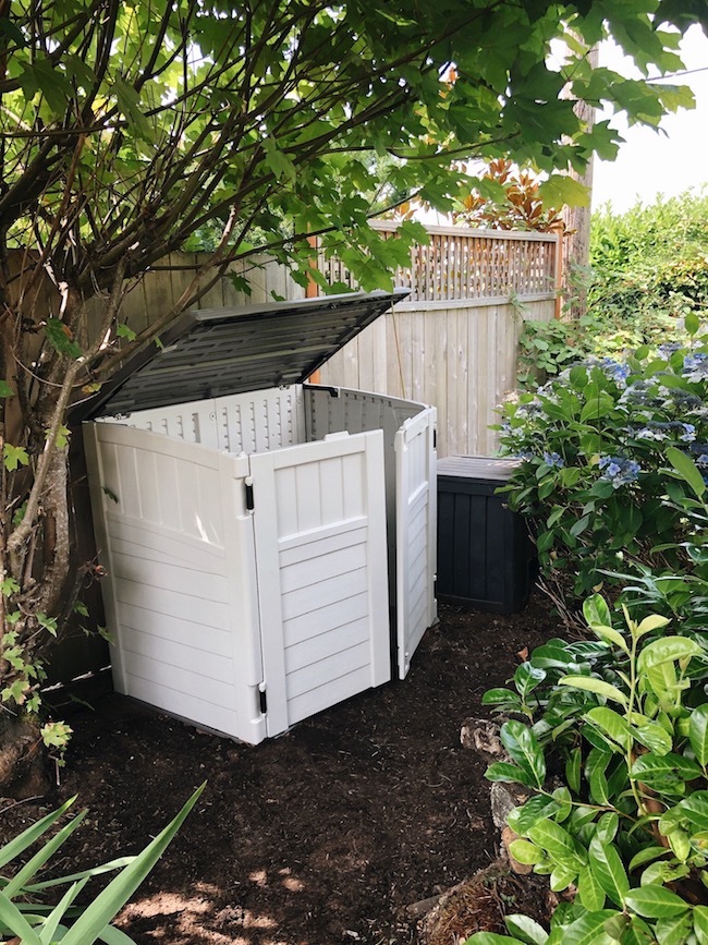 Outdoor Cushion Storage Shed - DIY and Done!