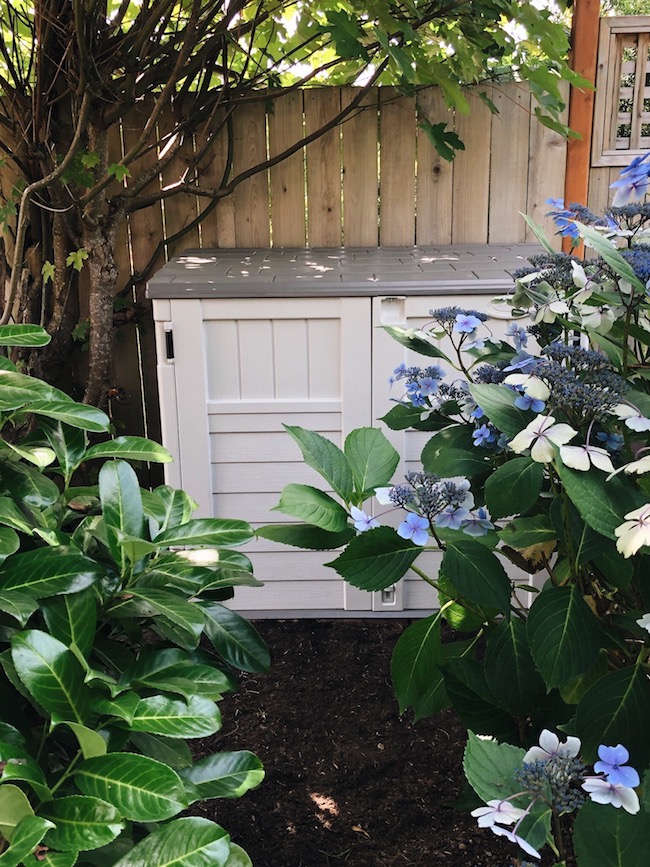 Outdoor Cushion Storage Shed - DIY and Done!