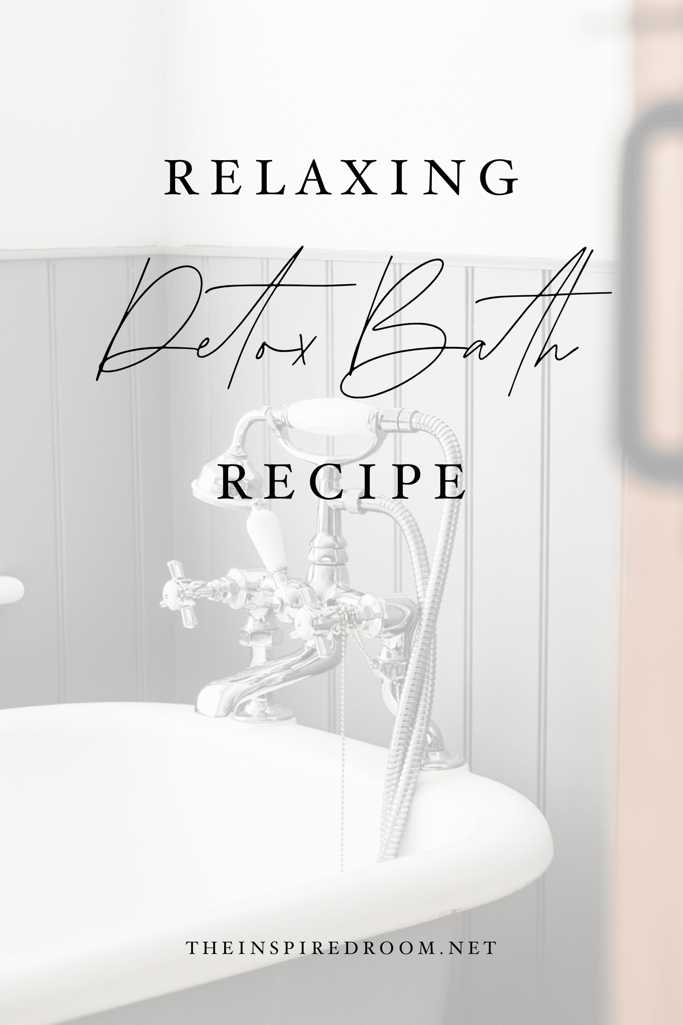 Create a Spa Bathroom Atmosphere + Detox Bath Recipe