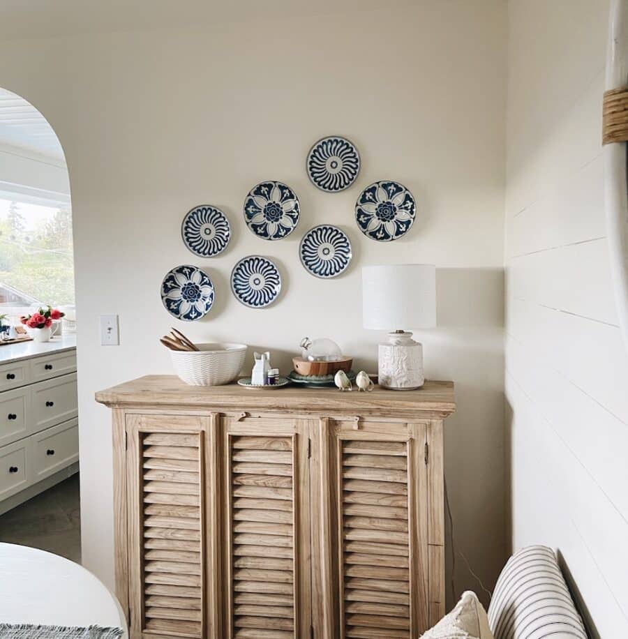 Rearranging Furniture + Hanging Plates in My Dining Room