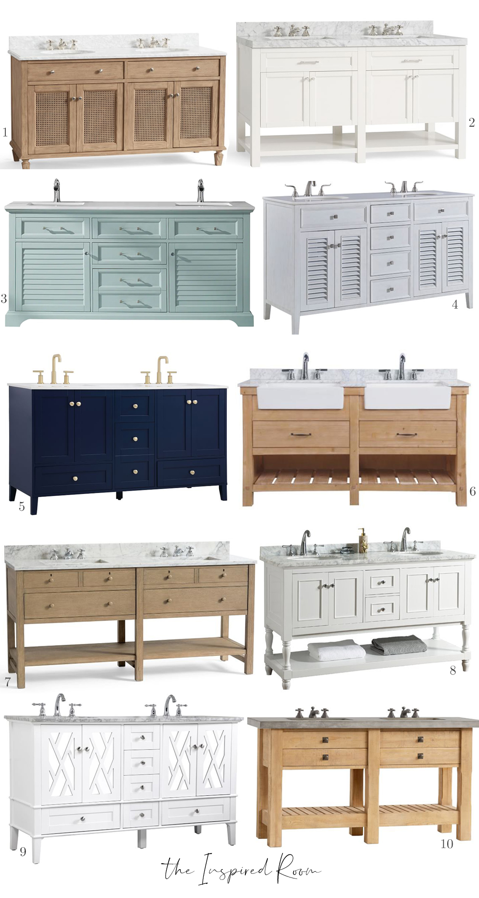 10 Favorite Bathroom Vanity Styles