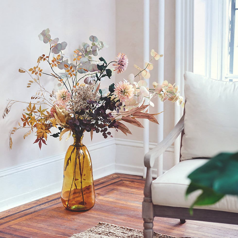 How to Decorate with Faux Fall Foliage