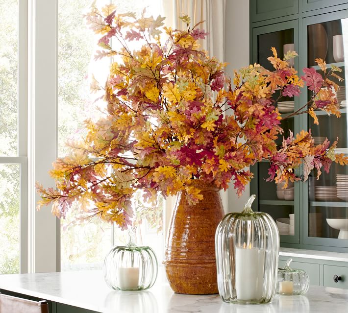 How to Decorate with Faux Fall Foliage