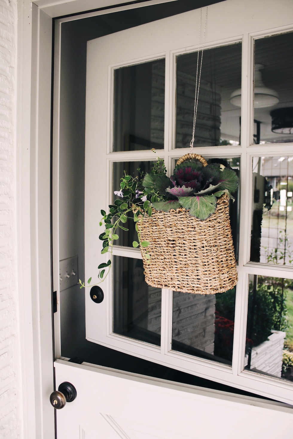 My Simple Fall Porch + Lantern