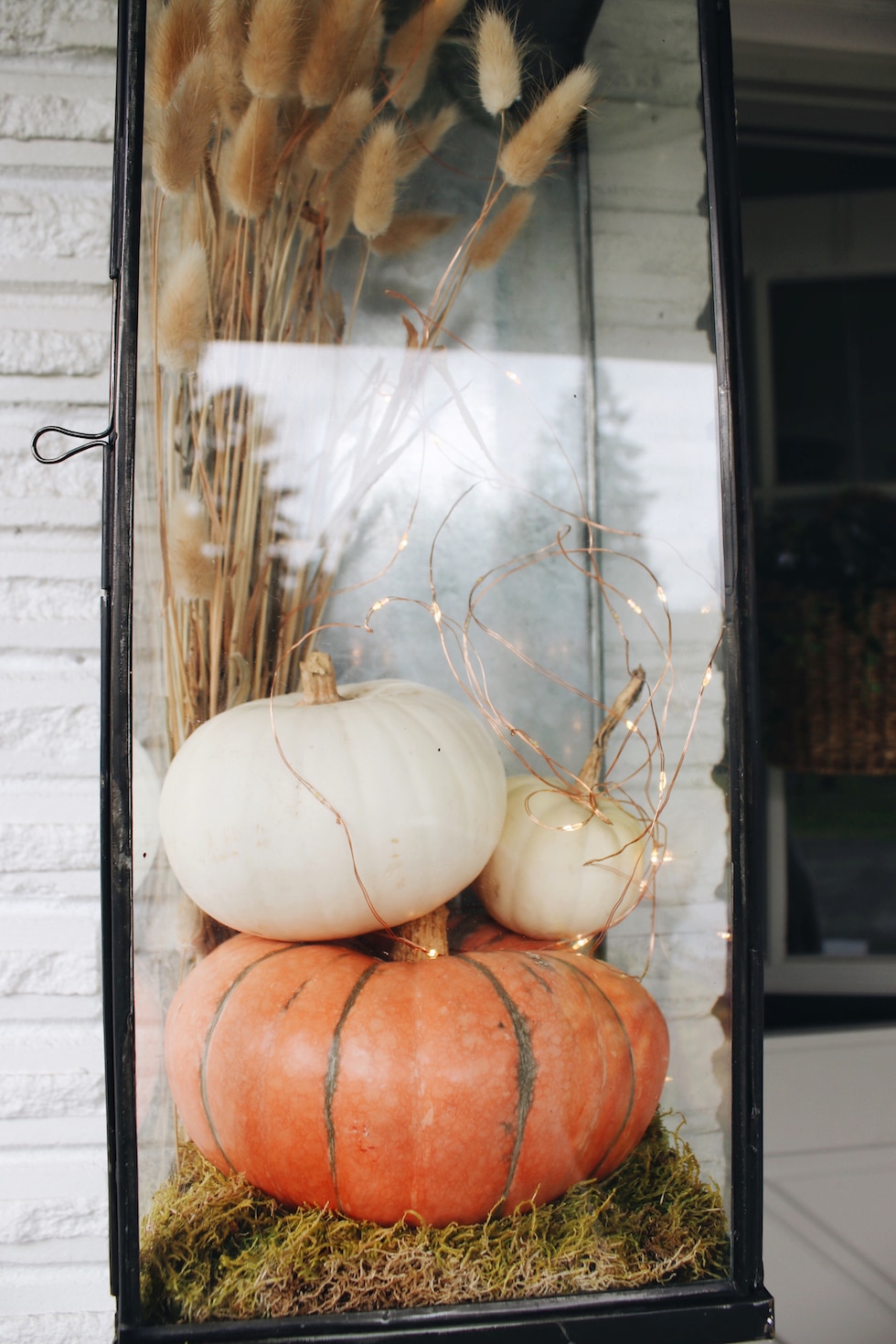 My Simple Fall Porch + Lantern