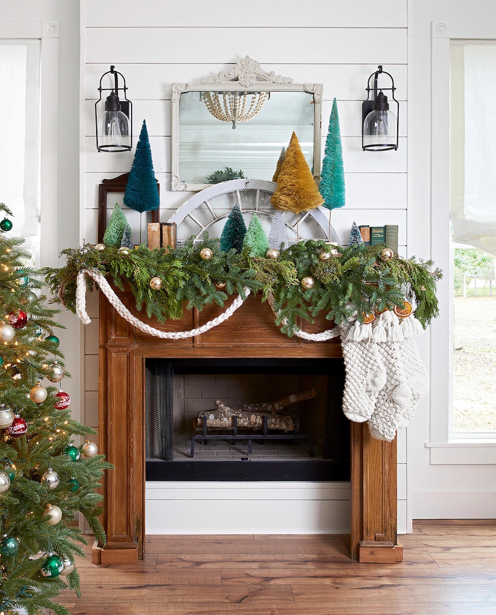 Christmas Decor Ideas with Garland Greenery  The Inspired Room