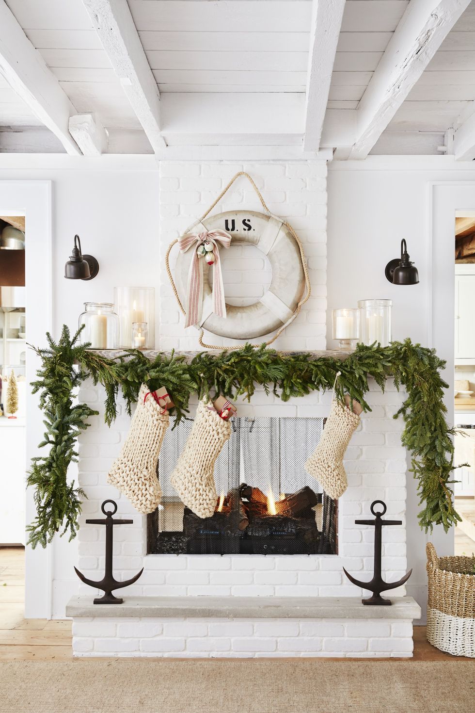 Christmas Decor Ideas with Garland Greenery  The Inspired Room