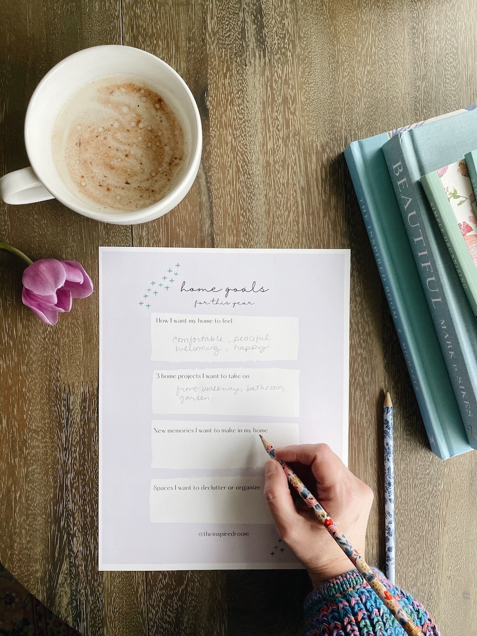 Home Goals: Downloadable Worksheet + Instagram Story Template