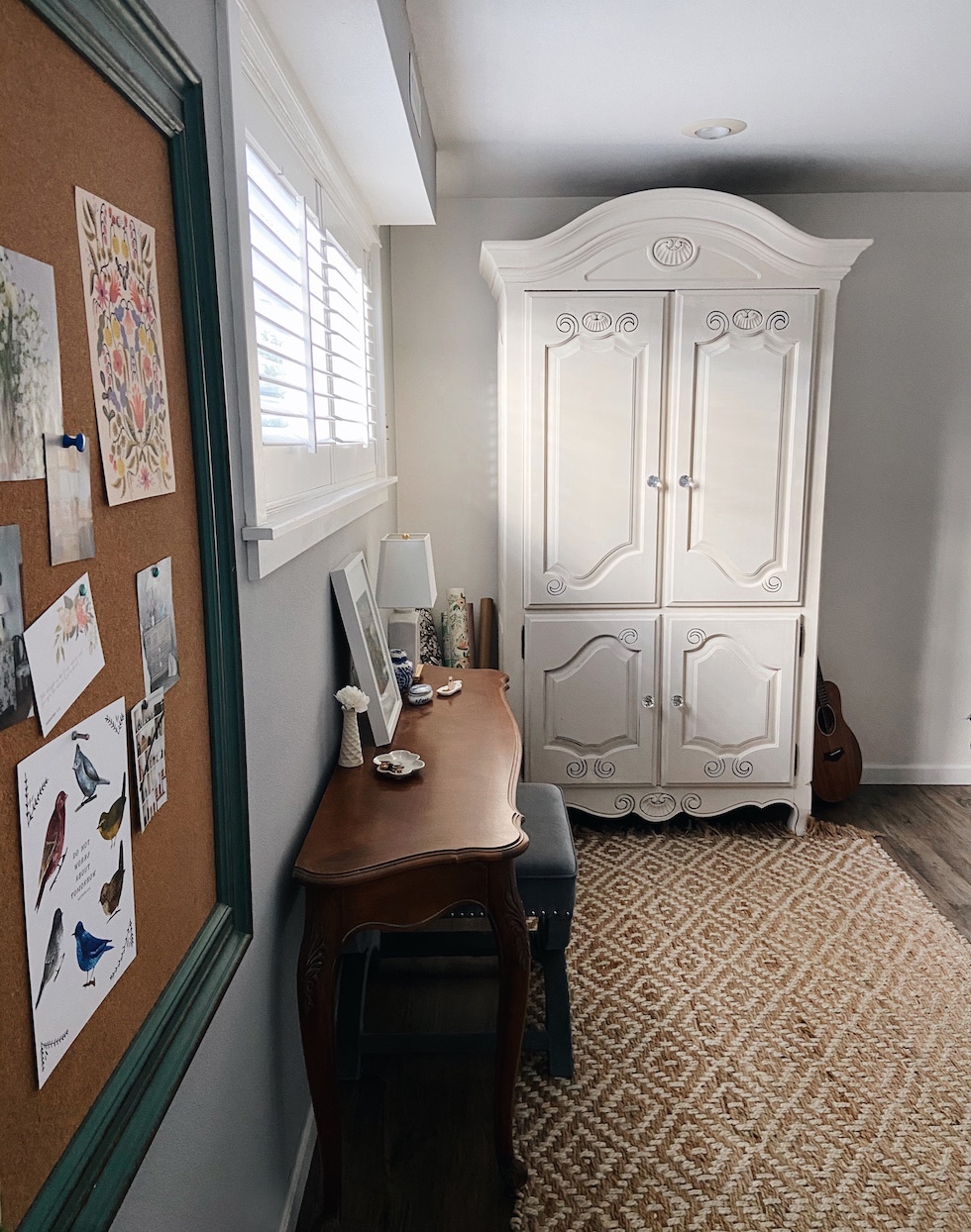 Before After Painted Armoire with Milk Paint The Inspired Room