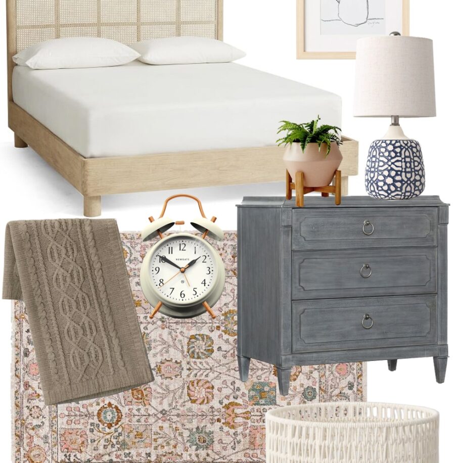 Bedroom Decorating Ideas + Mood Boards: One Cane Bed, 3 Ways