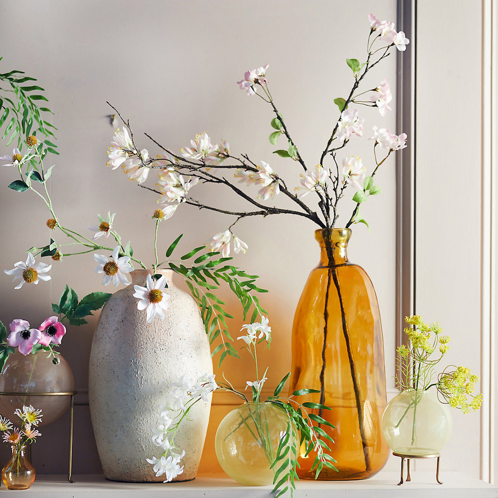 Decorating with Faux Flowers