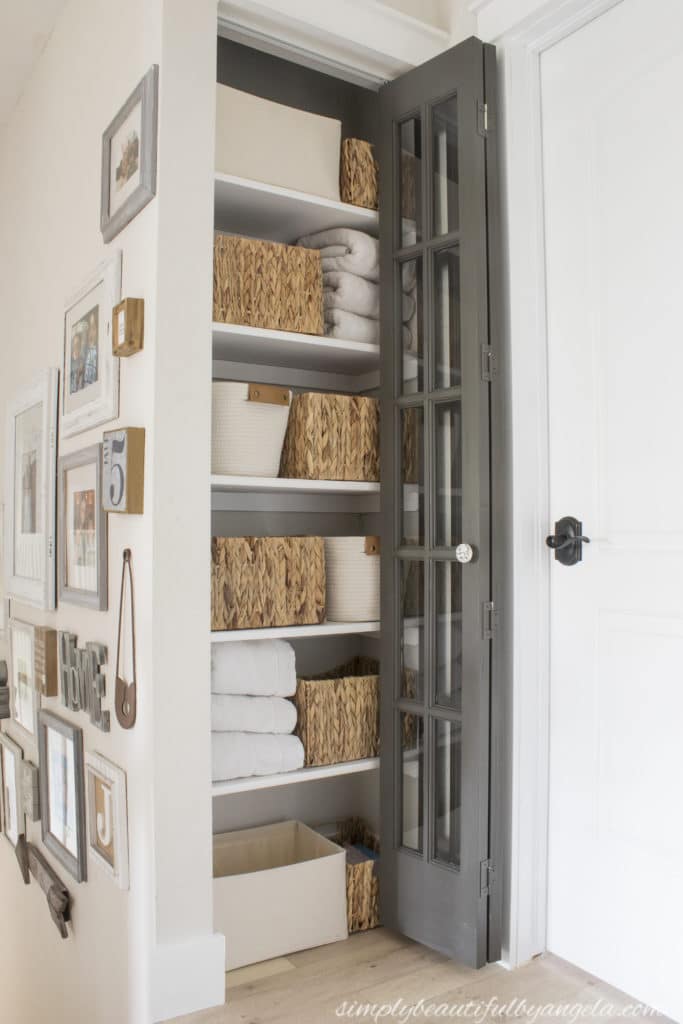 Linen Closet Organization Ideas The Inspired Room - Bathroom Linen Storage Ideas